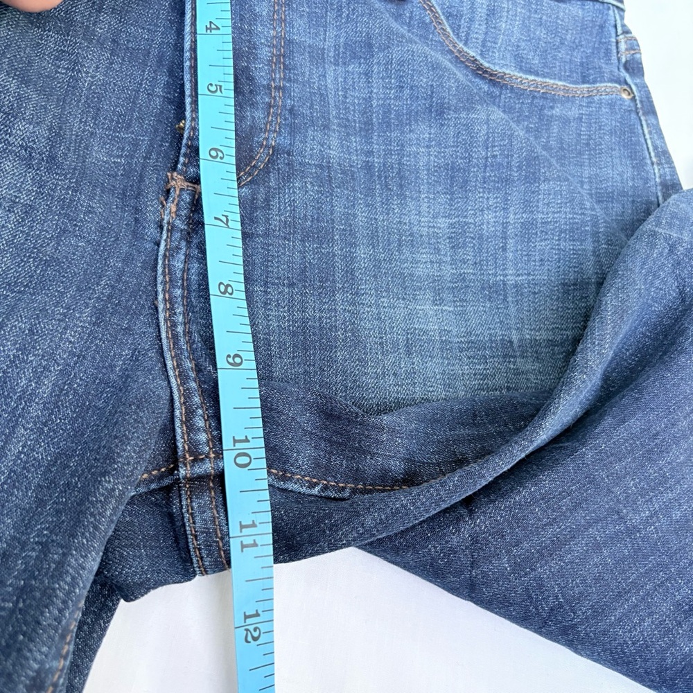 Lee Women’s Straight Leg Jeans Indigo Studded Back Pockets Sz 12 34 US - Picture 8 of 12